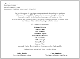 Der dfb trauert um die opfer von hanau. zahlreiche clubs der bundesliga und 2. Traueranzeigen Von Hamza Kenan Kurtovic Trauer Rheinmain De