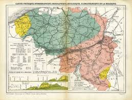Quelle est la zone géographique de la basse belgique ? Carte Physique Orographique Geologique Climatologique De La Belgique Europeana