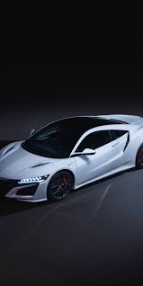 Acura Nsx White Sports Car 2019 1080x2160 Wallpaper Nsx Acura Nsx Small Luxury Cars