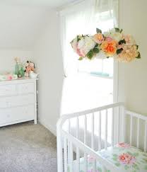This gray and white charm moods a strong appearance with soft pink accents, including a sweet, womanly touch. Rose Themed Nursery Floral Baby Bedding