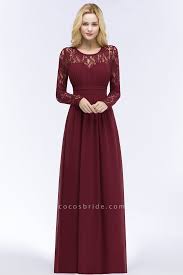 Elegant A Line Chiffon Jewel Long Sleeves Ruffles Floor Length Bridesmaid Dresses In 2020 Long Sleeve Lace Bridesmaid Dresses Long Sleeve Bridesmaid Dress Bridesmaid Dresses With Sleeves
