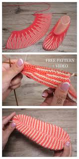 Knitted baby hats are an essential accessory, and most of them are quick and easy to make for knitters of any experience level. Knit One Piece Turkish Slippers Free Knitting Patterns Video Knitting Pattern