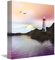 Black And White Lighthouse Animal Crossing Lighthouse Wall Art Pinturas Paisajes Pintura Acuarela