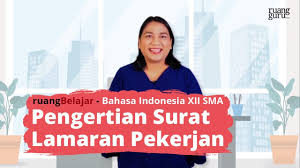 Para pencari kerja selalu mencari pekerjaan dengan membawa surat lamaran pekerjaan, namun banyak orang yang menyepelekan akan pentingnya surat definisi pekerjaan it di perusahaan. Video Ruangbelajar Bahasa Indonesia Xii Sma Pengertian Surat Lamaran Pekerjaan Youtube