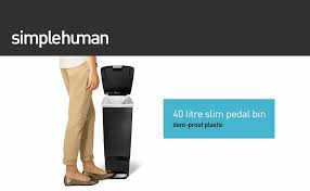 We would like to show you a description here but the site won't allow us. Simplehuman Cw1363 40l Slim Kitchen Pedal Bin With Lid Lock Silent Soft Close Lid Built In Wheels Stay Open Lid Grey Plastic W 26 0cm X H 64 0cm X D 49 0cm Amazon Co Uk Home