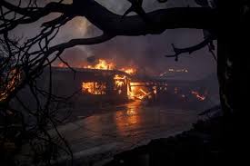 Palisades wildfire burns through LA ...