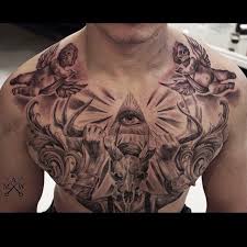 Tari ini disebut dengan tari topeng karena penarinya memakai topeng. 52 Tato Dada Ideas Chest Tattoo Chest Piece Tattoos Chest Tattoo Men