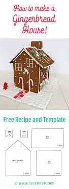 Designed by expert chefs these templates provide all the information required for baking such designer cakes. The Ultimate Gingerbread Houses Free Template And Recipe Tessie Fay