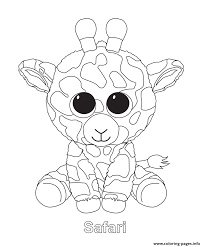 Print Safari Beanie Boo Coloring Pages Beanie Boo Birthdays Animal Coloring Pages Beanie Boo Party