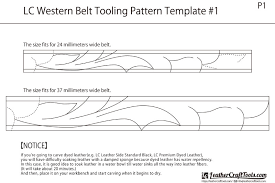 Making a leather template can be very intimidating. Free Download Lc Western Belt Tooling Pattern Template 1 Leathercrafttools Com
