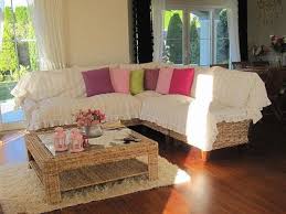 Sectional Couch Cover L Shaped Sofa Throw Covers Ruffled Etsy Sofa Throw Cover Sectional Couch Cover Couch Covers