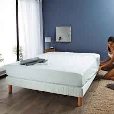 Drap housse pour matelas epais. Protege Matelas Forme Drap Housse Selenia En Molleton Pur Coton Blanc 3 Suisses