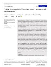 The aims of treatment for peripheral neuropathy are to treat any underlying cause, to control your symptoms and to help you to achieve maximum any underlying condition causing peripheral neuropathy, such as diabetes or vitamin b12 deficiency, should be treated. Pdf Peripheral Neuropathy In 30 Duodopa Patients With Vitamins B Supplementation