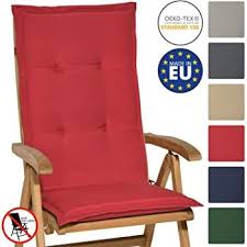 Beautissu Matelas Coussin Pour Chaise Fauteuil De Jardin Terrasse Loft Hl 120x50x6cm Dossier Haut Rouge Ama En 2020 Chaise Fauteuil Coussin Chaise Fauteuil Jardin