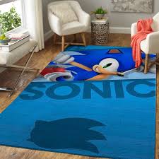 Gaming unit with consoles, hdtv and crt tv for retro games. Sonic The Hedgehog Rug Video Game Plush Floor Carpet Decor Gamer Room Play Room Decor Floor Rugs Home Living Kromasol Com