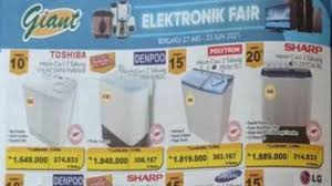 Bekasi pt andri wahana sakti. Promo Giant Serpong 30 Mei 2020 Mesin Cuci Rp 1 6 Juta Rice Cooker Rp 200 Ribuan Suara Banten