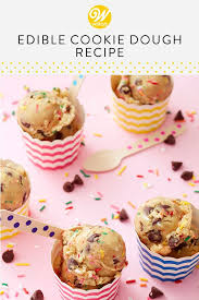 Easy Edible Cookie Dough Recipe Recipe Cookie Dough Edible Cookie Dough Recipe Edible Cookies