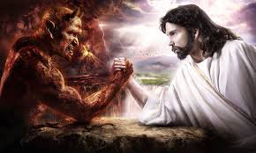 Jesus And The World Jesus Arm Wrestling With Satan God Jesus Jesus God Loves Me