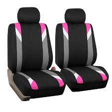 Black And Pink Car Seat Covers Fh Group Premium Modernistic Front Bucket Car Seat Covers For Sedan Suv Tuck Van Two Front Buckets Black Pink Walmart Com Bucket Seat Covers Seat Covers Carseat Cover