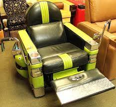Black And Green Chopper Custom Recliner Makes Motorcycle Noise When Key Is Turned On Personal Property Furniture Chair Recliner