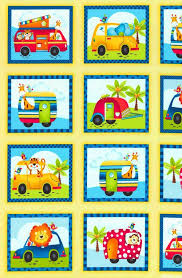 Jungle Camp Animal Transportation 24 X 44 Panel Quilt Fabrics From Www Equilter Com