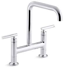 kohler purist deck mount bridge faucet