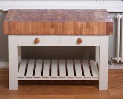 Kitchens contain lots of instant things: End Grain Butchers Block Trolleys Units Norfolk Oak