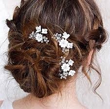 An easy way to embellish your wedding dress—and all the bridal outfits leading up to the big day like your bridal showers and rehearsal dinner—is by choosing a bridal hair accessory that perfectly suits your style. Jakawin Bride Flower Wedding Hair Pins Bridal Hair Piece Silver Hair Accessories For Women And Girls 3 Pcs Hp149 Buy Online At Best Price In Uae Amazon Ae