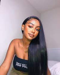 D E L I N A On Instagram Not Your Average Girl Hair Ivys Hair Use Code Deli30 For 30 Off The Enti Straight Hairstyles Wig Hairstyles Long Straight Hair