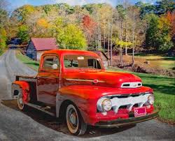 Image result for Light Red 1952 Truck