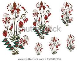 Use them in commercial designs under lifetime, perpetual & worldwide rights. Decorative Mughal Flower Motif Bunch Flower Drawing Art Nouveau Pattern Digital Flowers