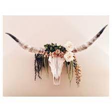 Each of these beautiful cow skulls are unique and special, no two are exactly the same. Longhorn Skull Floral Aesthetics Bedroom Decor Rustic Texas Cow Skull Decor Cow Skull Art Skull Decor