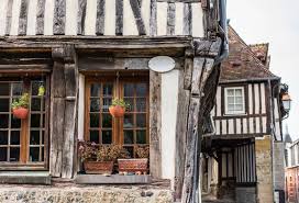 France, Picturesque Saint Vincent Manor in Saint Vincent Le Paluel Stock  Image