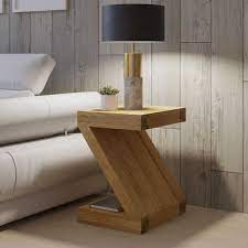Check spelling or type a new query. Z Shape Solid Oak Lamp Sofa Side Table Modern Design