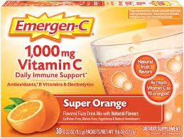 Discover the best vitamin c supplements in best sellers. Amazon Com Emergen C 1000mg Vitamin C Powder With Antioxidants B Vitamins And Electrolytes Vitamin C Supplements For Immune Support Caffeine Free Fizzy Drink Mix Super Orange Flavor 30 Count Health Personal