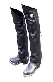 Robot Check Half Chaps Boots Leg Gaiters