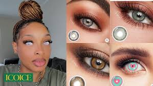 ICOICE COLOR LENSES RELEASED NEW LASHES? COLOR LENSES FOR DARK BROWN EYES!  😳