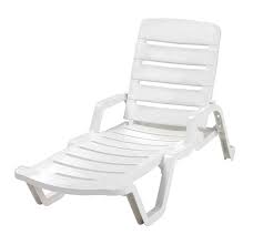 Adams White Resin Frame Chaise Lounge Outdoor Chaise Lounge Chair Lounge Chair Outdoor Pool Lounge Chairs