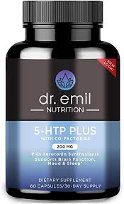 Check spelling or type a new query. Amazon Com Dr Emil Nutrition 200 Mg 5 Htp Plus Serotonin Synthesizers And Cofactor B6 For Improved Serotonin Conversion For Serotonin Boost Mood And Sleep Support 30 Day Supply Health Household