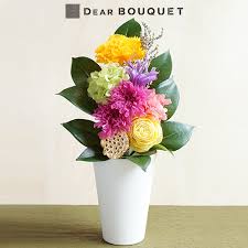 プリザーブドフラワー 仏花 水やり不要 仏壇の花 お供え 花 枯れない 菊 お彼岸 命日 法事 お悔み お供えカード のし S ことね菊2輪 お供えの花