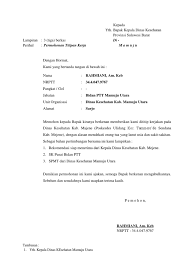 • alasan anda membuat surat izin tidak masuk kerja. Contoh Surat Permohonan Pindah Tugas Pns Doc