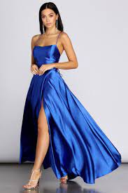 Anne Formal Lattice Satin Dress Windsor Trendy Prom Dresses Stunning Prom Dresses Cute Prom Dresses