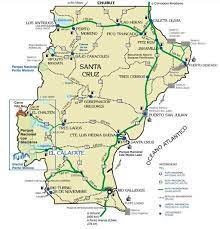In most of sities, towns. Mapa Santa Cruz Argentour