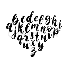 Photoshop text effects, also called styles, are an essential skill for adding splashes of color, texture and more to fonts on a page. Vector Hand Lettering Alphabet Font Stock Vector Colourbox