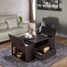 Latitude Run Dillingham Block Coffee Table With Storage Wayfair In 2020 Furniture For Small Spaces Furniture Coffee Table