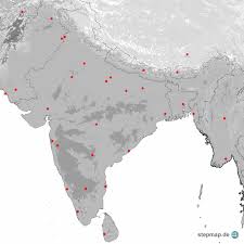 Hier sehen sie die lage von indien unterkünften angezeigt nach preis, verfügbarkeit oder bewertung von anderen reisenden. Stepmap Geo Karte Indien Stadte Landkarte Fur Indien