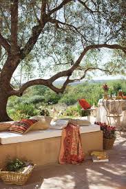 Terrasse Relaxen Platz Outdoor Leseecke Boho Chic Kissen Decke Garten Terrasse Raum Im Freien Terassenideen