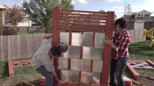 The idea to build this solid and sturdy wooden pallet patio bench that will rock for 2 or more person sitting. Lowe S Creative Ideas Building An Outdoor Privacy Screen Youtube