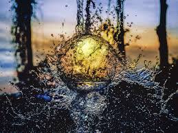Abstract Aqua Art Blur Close Up Color Creative Dark Drop Drop Of Water Droplet Droplets Light Liquid Beautiful Scenery Pictures Sunset Art Photo