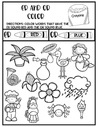 R Controlled Vowels Color Ar Or Er Ur And Ir In 2020 Vowel Color Crayons Teaching Teachers